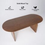 Baki Solid Wood Oval Dining Table - Image 3