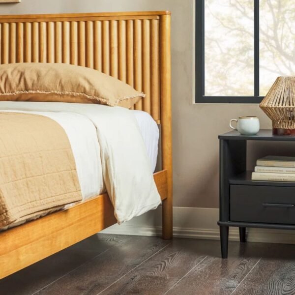 Aldo Classic Solid Wood Platform Bed - Image 6