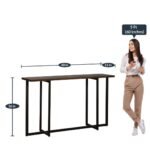 Giga Metal & Wooden Console Table - Image 5