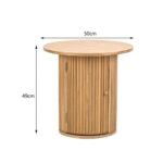Aara Classic Solid Wood Side Table - Image 5