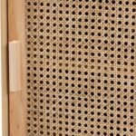 Meka Solid Wood Rattan Bedside Table - Image 5