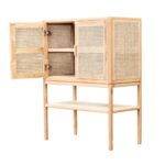 Ema Solid Wood Rattan Cabinet - Image 5