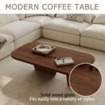 Veta Solid Wood Modern Coffee Table - Image 4
