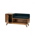 Woka Solid Wood Upholstered Shoe Bench - Image 2