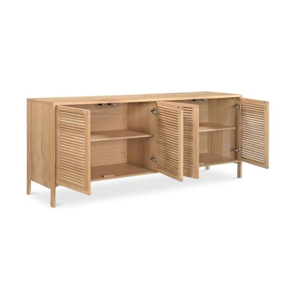 Enna Solid Wood 4-Door Sideboard - Image 4