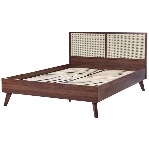 Kiro Solid Wood Rattan Modern Frame Bed - Image 5