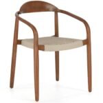 Nida Solid Wood and Jute Dining Chair - Image 4