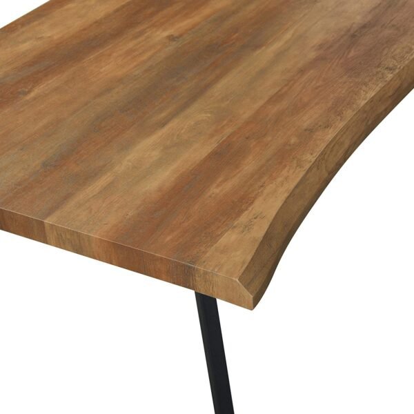 Kena Solid Wood Dining Table with Curved Edges - Image 6