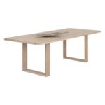 Leo Solid Wood Rectangle Dining Table - Image 3