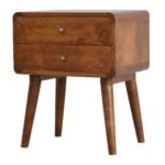 Vina Solid Wood Bedside Table - Image 4