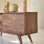Lema Wooden Compact TV Cabinet cum Sideboard - Image 5
