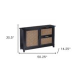Jemi Solid Wood Black Sideboard - Image 8