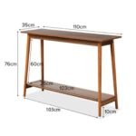 Ruya Solid Wood Console Table - Image 7