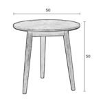 Miba Solid Wood Round Side Table - Image 8