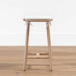 Deka Solid Wood Upholstered Bar Stool - Image 2