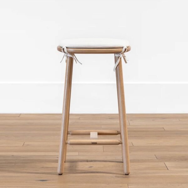 Deka Solid Wood Upholstered Bar Stool - Image 2