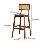 Contemporary Solid Wood Bar Chair - Image 9
