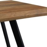 Kena Solid Wood Dining Table with Curved Edges - Image 7
