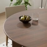 Geto Solid Wood Round 4-Seater Dining Table - Image 6