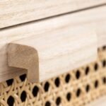 Rala Solid Wood Rattan Study Table - Image 6