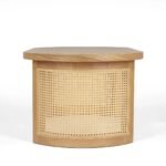 Klen Solid Wood Oval Coffee Table - Image 4