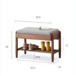Weka Solid Wood Upholstered Shoe Bench - Image 7