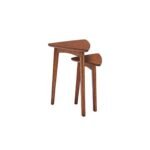Teka Solid Wood Triangular Side Tables Set of 2 - Image 4