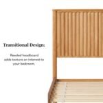 Aldo Classic Solid Wood Platform Bed - Image 7