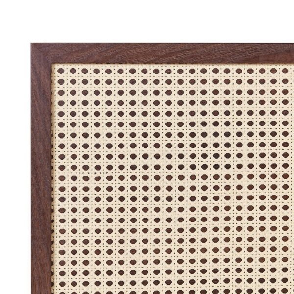 Kiro Solid Wood Rattan Modern Frame Bed - Image 6