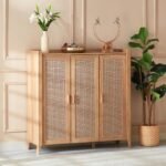 Muva Solid Wood 3-Door Cabinet