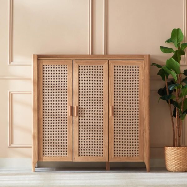Muva Solid Wood 3-Door Cabinet - Image 2