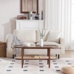 Vesa Solid Wood Rattan Oval Coffee Table - Image 3