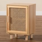 Meka Solid Wood Rattan Bedside Table - Image 8