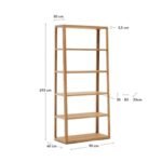 Peva Solid Wood Bookshelf - Image 8