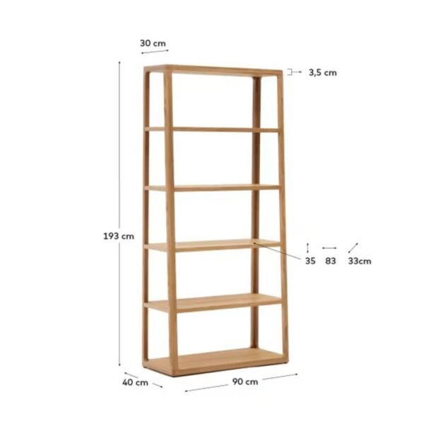 Peva Solid Wood Bookshelf - Image 8