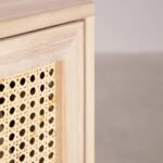 Emma Solid Wood Rattan Shoe Cabinet - Image 8