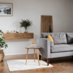 Guitar Pick Shaped Solid Wood Side Table - Image 2