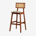 Contemporary Solid Wood Bar Chair - Image 2