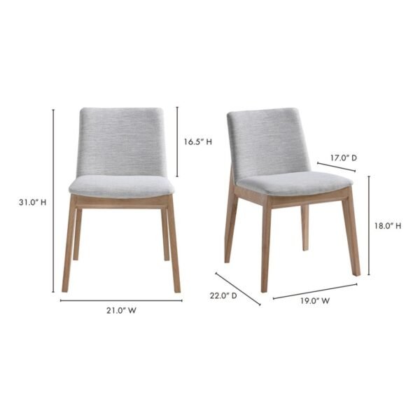 Eva Solid Wood Upholstered Chair - Image 9
