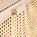 Emma Solid Wood Rattan Shoe Cabinet - Image 7
