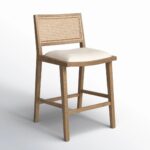Sobo Solid Wood Rattan Bar Chair - Image 11