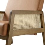 Fern Solid Wood Frame Rattan Armchair - Image 6