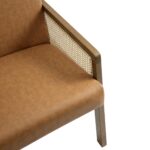 Fern Solid Wood Frame Rattan Armchair - Image 8