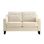 Waza Upholstered Fabric 2-Seater Slope Arm Sofa - Image 4