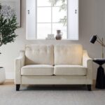 Waza Upholstered Fabric 2-Seater Slope Arm Sofa - Image 2
