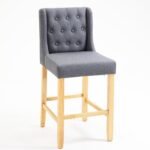 Habo Solid Wood Upholstered Bar Chair - Image 3