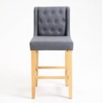 Habo Solid Wood Upholstered Bar Chair - Image 4