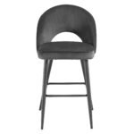 Dali Set of 2 Velvet Upholstered Counter Stools - Image 3