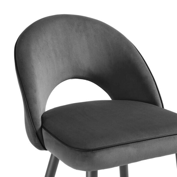 Dali Set of 2 Velvet Upholstered Counter Stools - Image 6