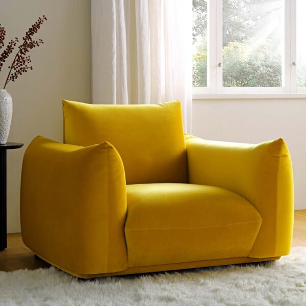 Dami 1-Seater Upholstered Sofa Armchair - Image 1